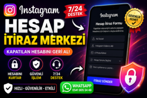 Instagram Hesap Kurtarma ve İtiraz Formu!